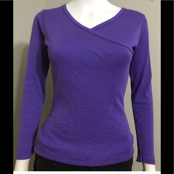 Michael Stars Tops - NWOT Michael Stars Women Blouse 3/4 sleeve purple.